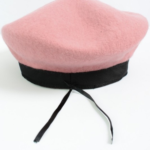 Felt Beret Hat-Camel - Picture 7 of 8